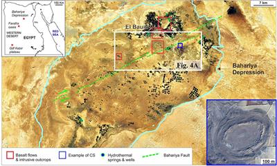 Concentric Structures and Hydrothermal Venting in the Western Desert, Egypt